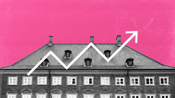 Finansministeriet spår i en prognose fra maj en inflation på 6,1 pct. i år, hvis der lukkes for den russiske gas. Ministeriet oplyser nu, at den vil udgive en opdateret prognose inden slutningen af august. Illustration: Aslak Kelkka