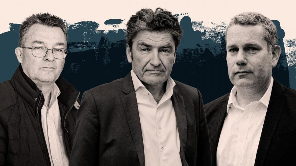 Bent Jensen, André Rogaczewski og Jacob Bruun var alle tiltalte af tanken om en midterregering. Nu er de uenige om, hvorvidt den bør fortsætte.