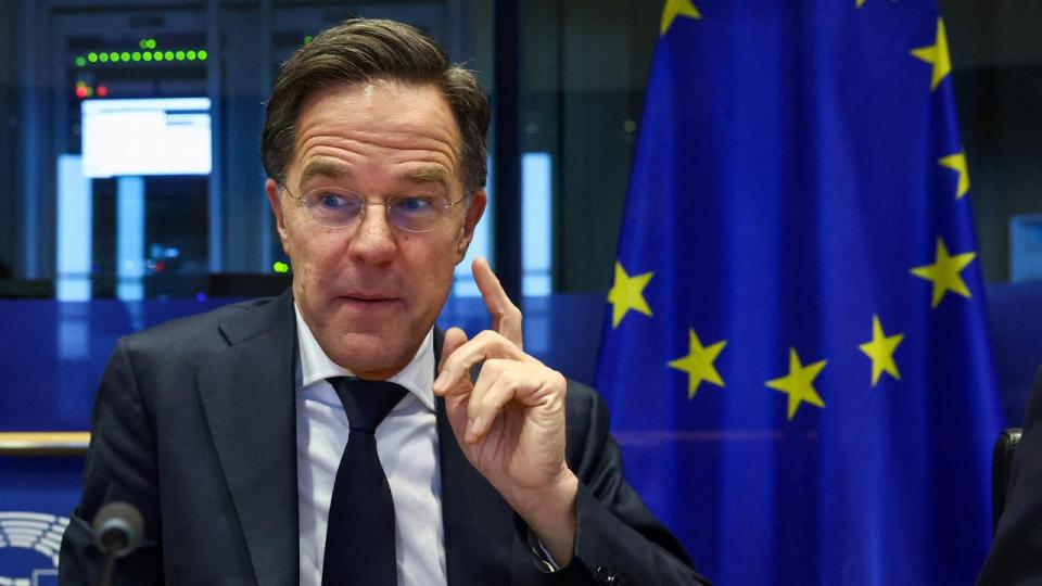 Der blev stillet en række spørgsmål til Natos generalsekretær, Mark Rutte, mandag eftermiddag. 