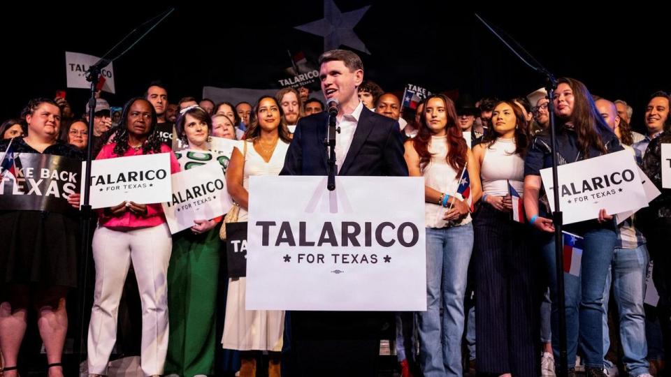 James Talarico omtaler sig selv som ottendegenerations texaner. Han er født og opvokset i byen Road Rock, der ligger lidt udenfor Autstin i Texas. 