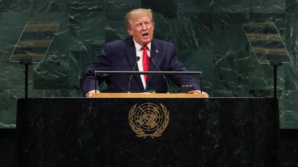 Donald Trump sagde, at han vil omdøbe Artificial Intelligence til Super Intelligence under sin tale til FN's generalforsamling.