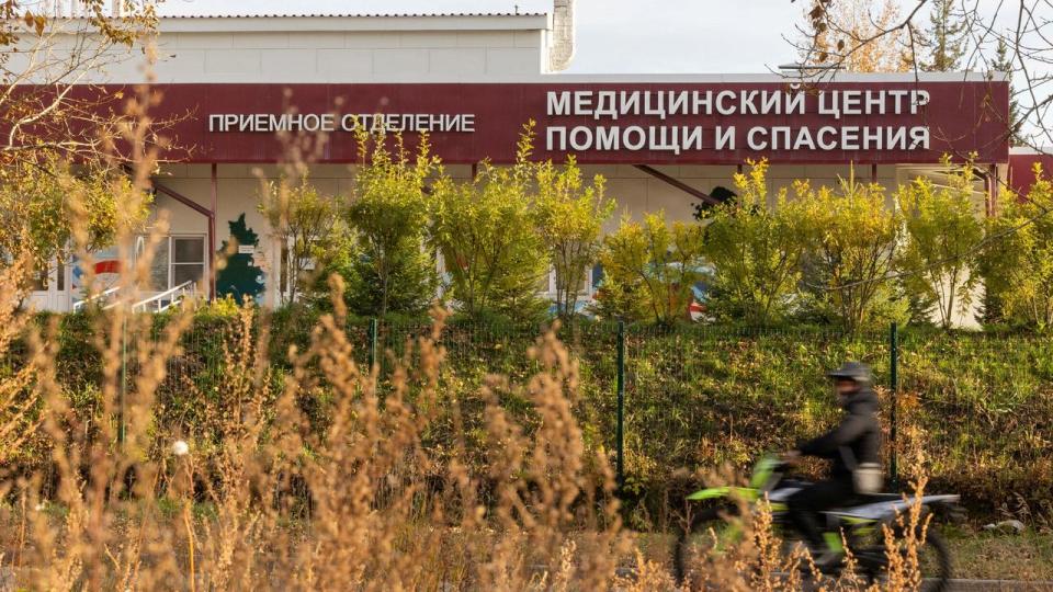 Det lokale hospital i byen Shelekhov med omkring 40.000 indbyggere, der den seneste uges tid har tiltrukket global opmærksomhed. 