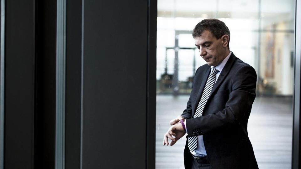 Lars Petersson, adm. direktør i SJF Bank, er meget tilfreds med væksten i årets første kvartal.