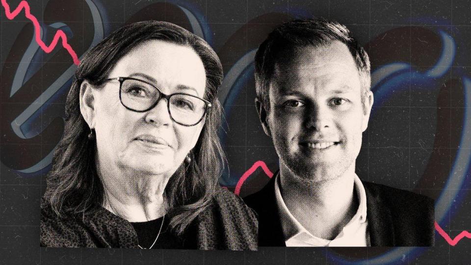Hanni Toosbuy, formand og medejer i Ecco, og Thomas Gøgsig, adm. direktør i Ecco.