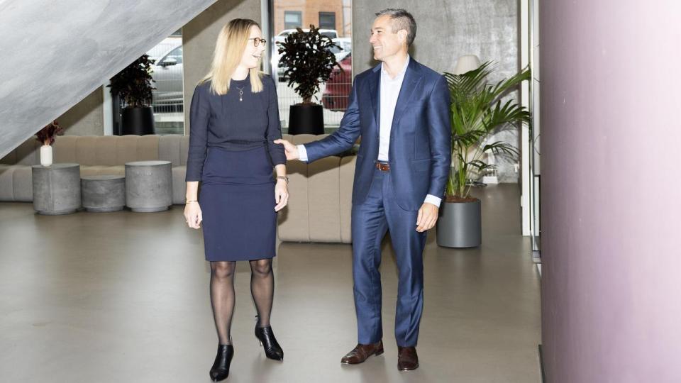 Adam Steensberg og Henriette Wennicke, henholdsvis topchef og finansdirektør i Zealand Pharma, præsenterede torsdag selskabets strategi frem mod 2030 på en kapitalmarkedsdag i London