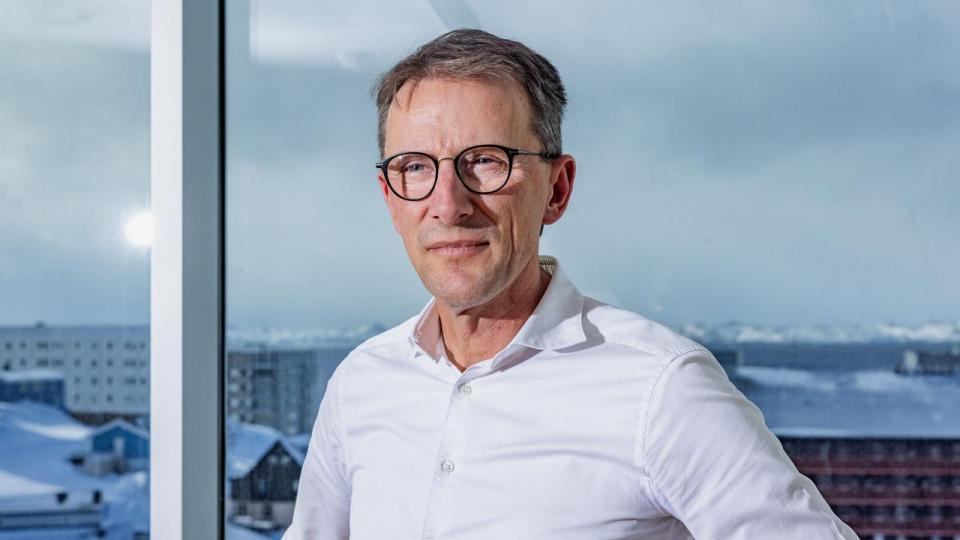 Martin Kviesgaard, adm. direktør i Grønlandsbanken, følger udviklingen i spændingerne mellem USA og Grønland tæt.