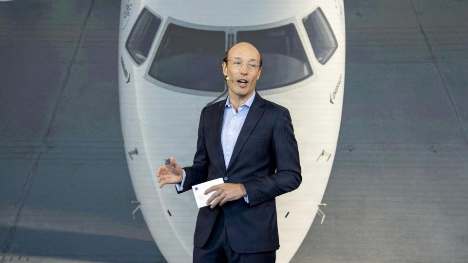 Anko van der Werff, adm. direktør i SAS, under et pressemøde sidste år.