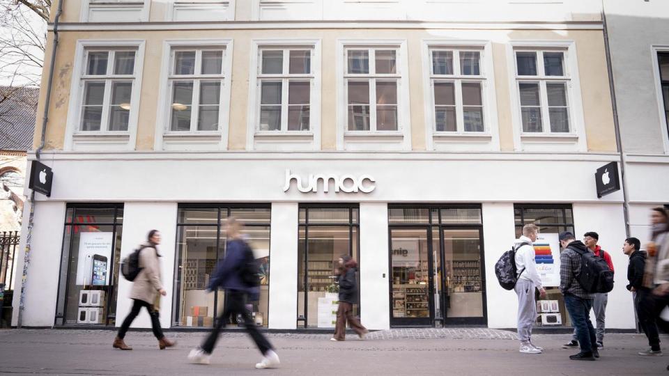 På få år er Humac blevet betydeligt mindre. I 2022 var der 22 butikker i den danske kæde – i dag er der 14. Her ses Humacs tidligere butik på Strøget i København, som er en af dem, der er lukket.
