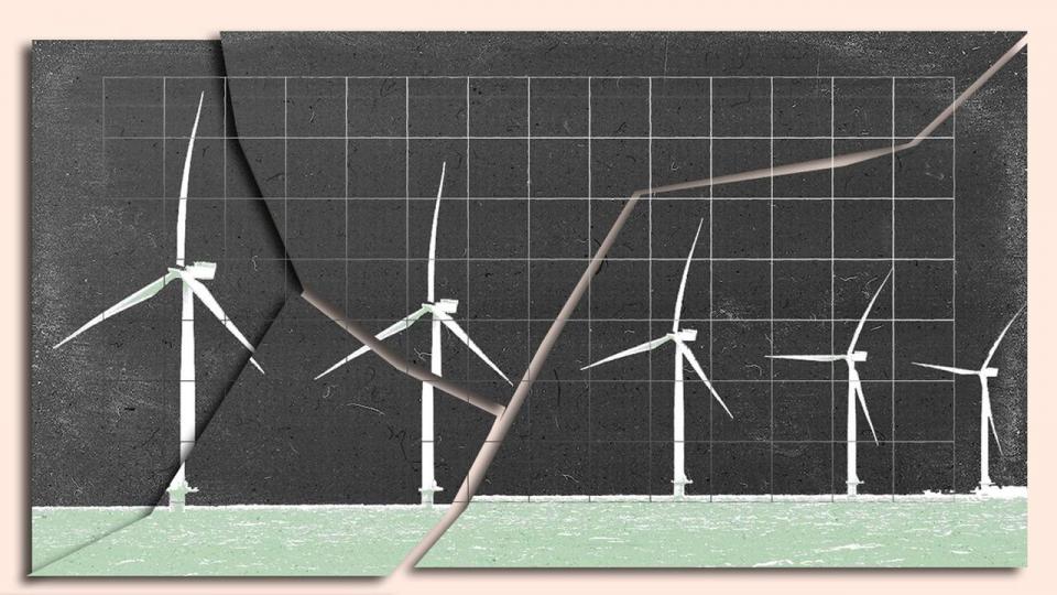 Aflyste eller udskudte havvindprojekter har skåret 500 mia. kr. af forventningerne til grønne investeringer.