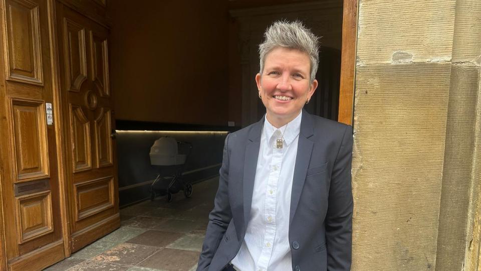 Med Betalingshjælpen vil Mastercard styrke digital inklusion og sikre, at alle trygt kan deltage i det digitale fællesskab, siger Sif Linding Kristensen, Vice President i Mastercard. Foto: Hanne Breindahl.
