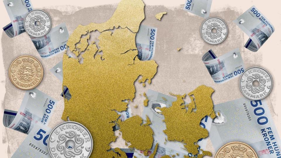 Flere personer har en stor finansiel formue i Danmark.