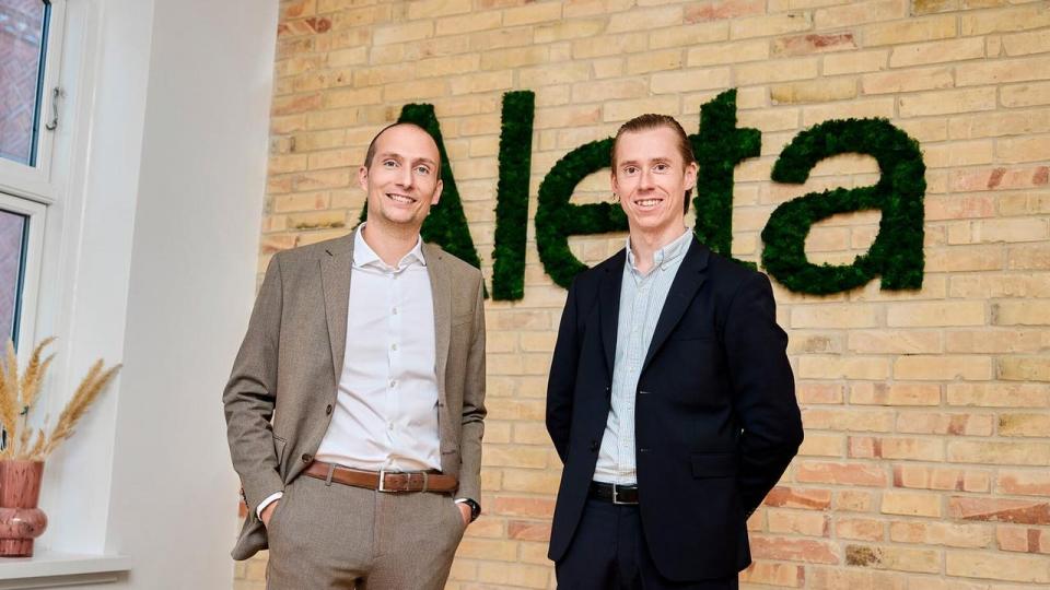 Anders Viskum, CEO Nordics og medstifter af Aleta (tv.), og Ken Gamskjær, CEO og medstifter af Aleta (th)