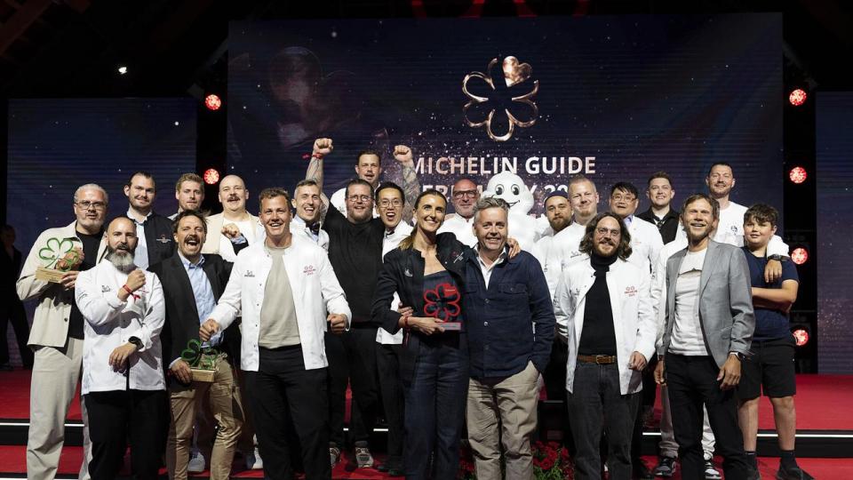Antallet af Michelin-stjerner til danske restauranter er steget markant over de seneste årtier. Her fra prisuddelingen i 2025.