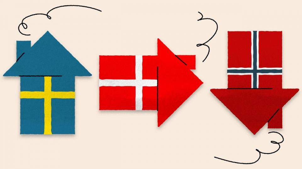 Der er stor forskel på renterne i henholdsvis den danske, norske og svenske centralbank. Las Olsen, cheføkonom i Danske Bank, forklarer, at selvom landene ligger tæt på hinanden, gør deres økonomiske forhold det ikke.