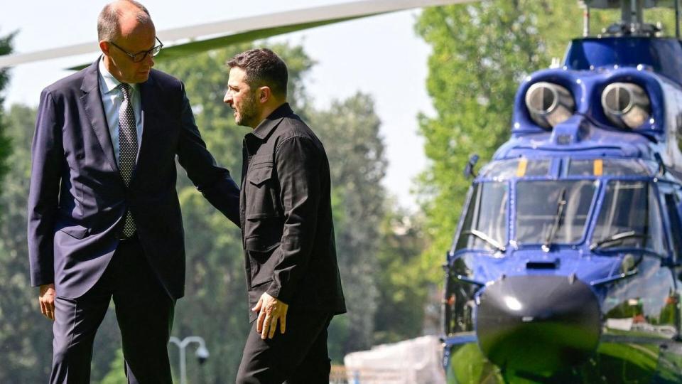 Ukraines præsident, Zelenskyj, var i Berlin onsdag for at deltage i et virtuelt topmøde med europæiske ledere og USA’s præsident, Trump. 