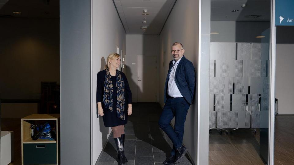 Direktør i Poul Due Jensens Fond, Kim Nøhr Skibsted, og privatsektorchef for UNHCR i Danmark, Eva Raabyemagle er begge involveret i projekt Flow, der har sat som mål at levere rent vand 100 steder til gavn for 1 mio. mennesker.