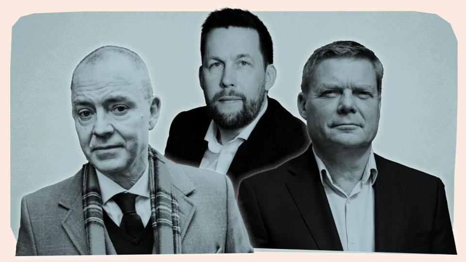 Jens Larsson, porteføljeforvalter i St. Petri Capital, Dan Wejse, chef for globale aktier i Akademikerpension, og Morten Gregersen, chefporteføljeforvalter i formuepleje, udpeger AI-vindere og -tabere på aktiemarkedet. 