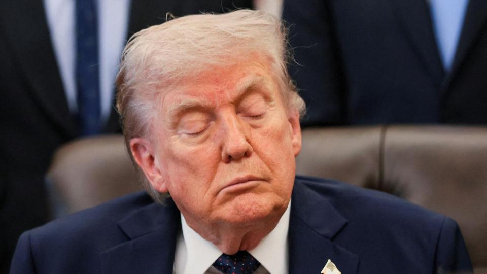 USA's præsident, Donald Trump, udtalte sig torsdag til journalister i Det Ovale Værelse i Det Hvide Hus. 