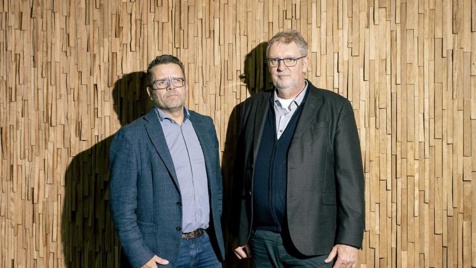 Claus von Elling, formand for Byggegruppen i 3F (t.h.), og NCC’s landechef, Lars Scheibel (t.v.), vurderer begge, at omfanget af ulovligheder i byggeriet er stigende.