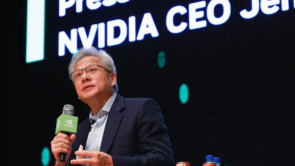 Topchef for chipkæmpen Nvidia, Jensen Huang, præsenterer onsdag resultaterne fra selskabets kvartalsregnskab.