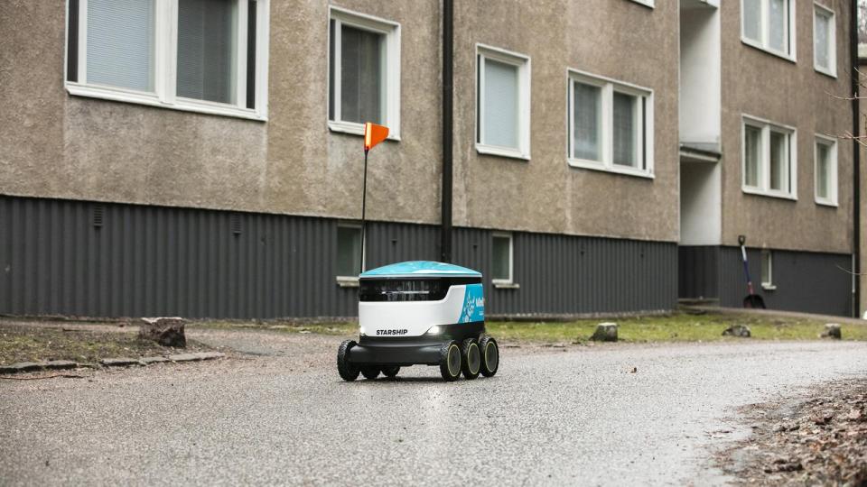 Wolt har i Finland et samarbejde med virksomheden Starship Technologies, der udvikler robotter.