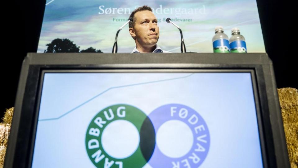 Interesseorganisationen Landbrug & Fødevarer, hvor Søren Søndergaard er formand, vil have regeringen til at droppe sin bekendtgørelsesændring, der sætter en stop for nye svineproduktioner.