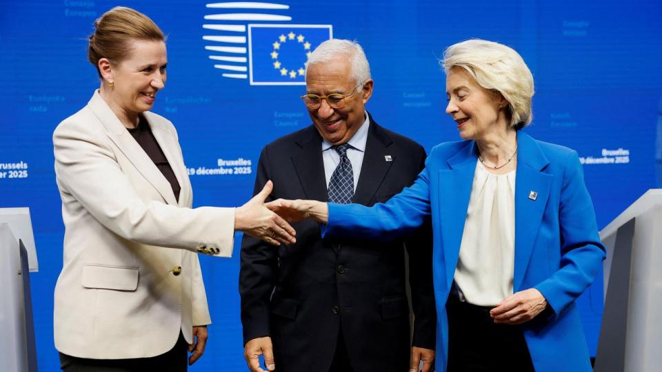 De tre centrale EU-ledere det seneste halve år, hvor Danmark have formandskabet for EU. 
