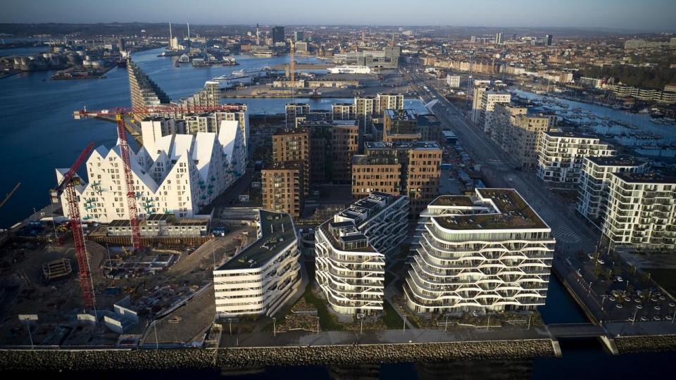 Her ses bydelen Aarhus Ø.