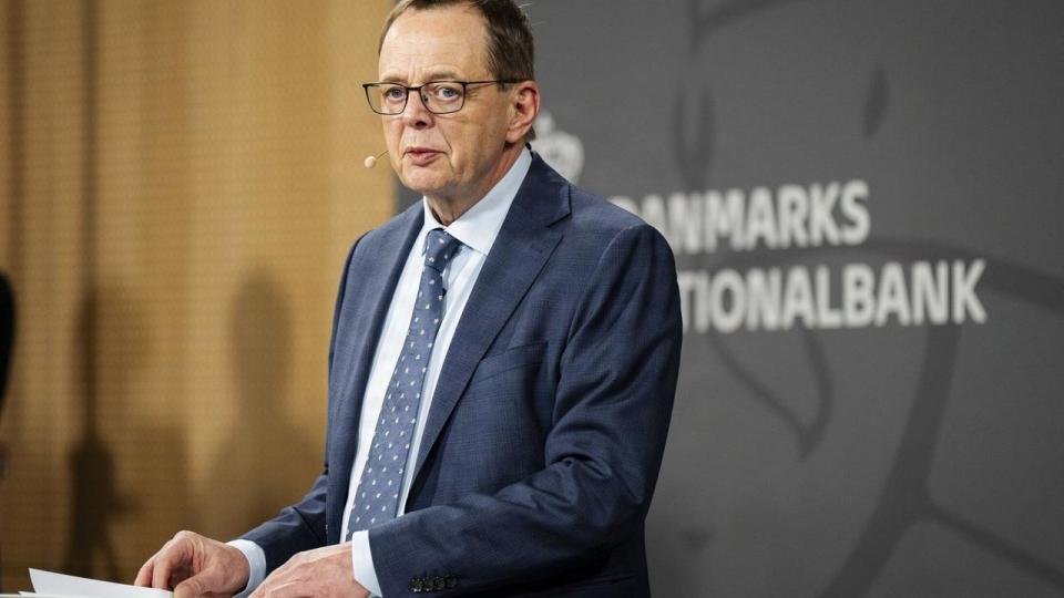 Nationalbankdirektør Christian Kettel Thomsen præsenterede torsdag en ny prognose for dansk økonomi.