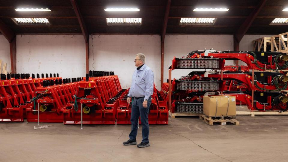 "Tolden kan blive så høj, at mine amerikanske kunder siger nej til produkter fra os. Det er ikke sjovt for en virksomhed som vores, at verden bliver mere og mere håbløs,” siger Jørgen Fransgård, der er salgsdirektør i Fransgård Maskinfabrik.