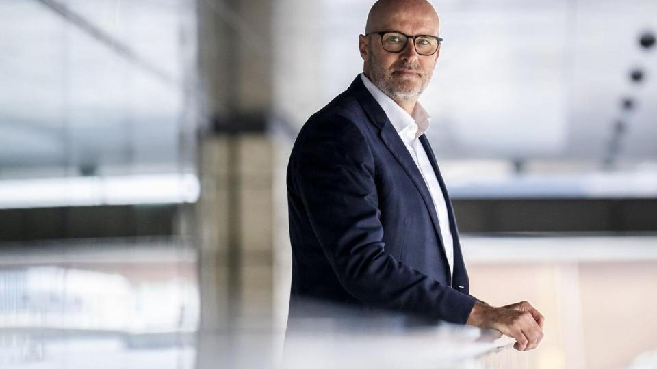 Ordførende direktør for Jyske Bank Lars Mørch i Jyske Banks domicil i København. Bygningen overtog banken fra hovedkonkurrenten Nykredit.