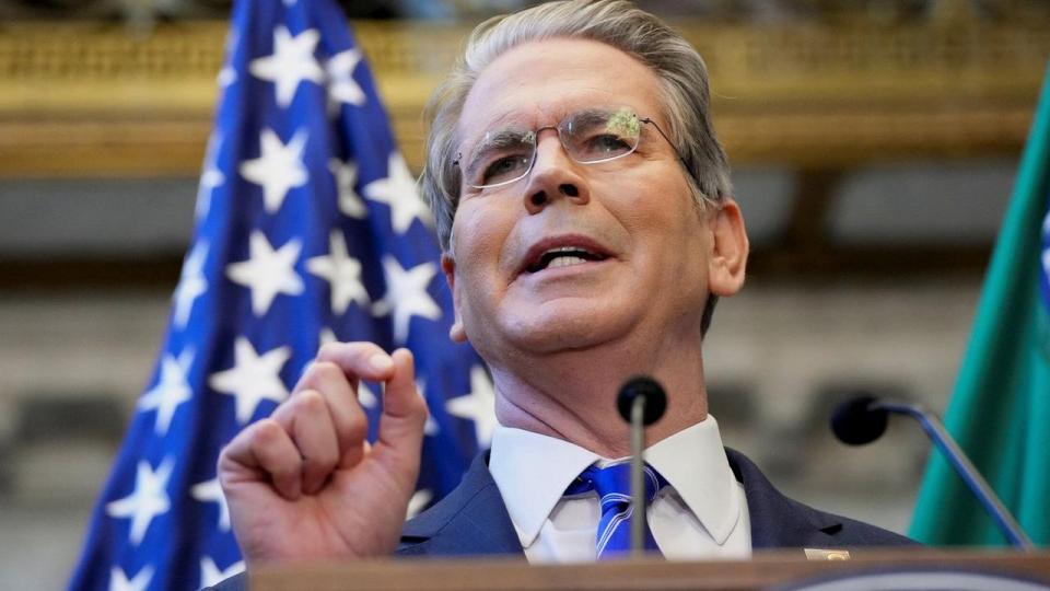 USA’s finansminister Scott Bessent såede tvivl om årsagerne til klimaforandringer, da han var på scenen til mødet i IMF og Verdensbanken. 