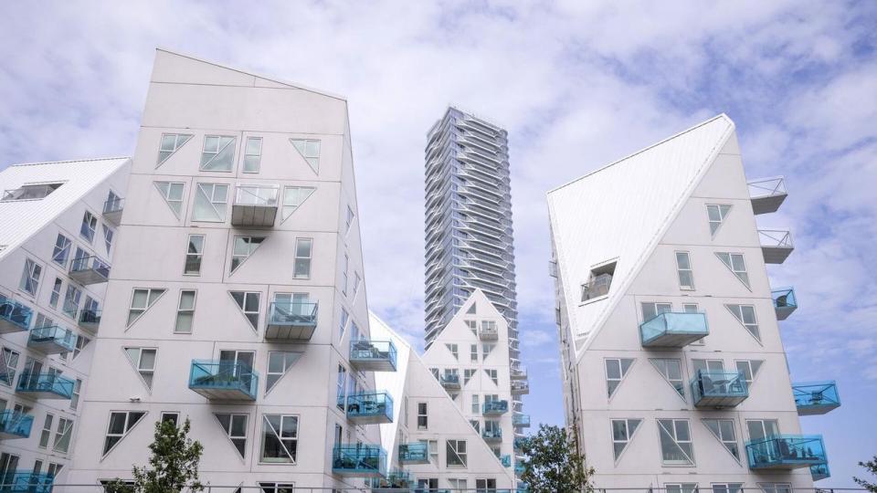 Der er blevet bygget flere nye boliger i Aarhus. Her ses Lighthouse ved Aarhus Ø.