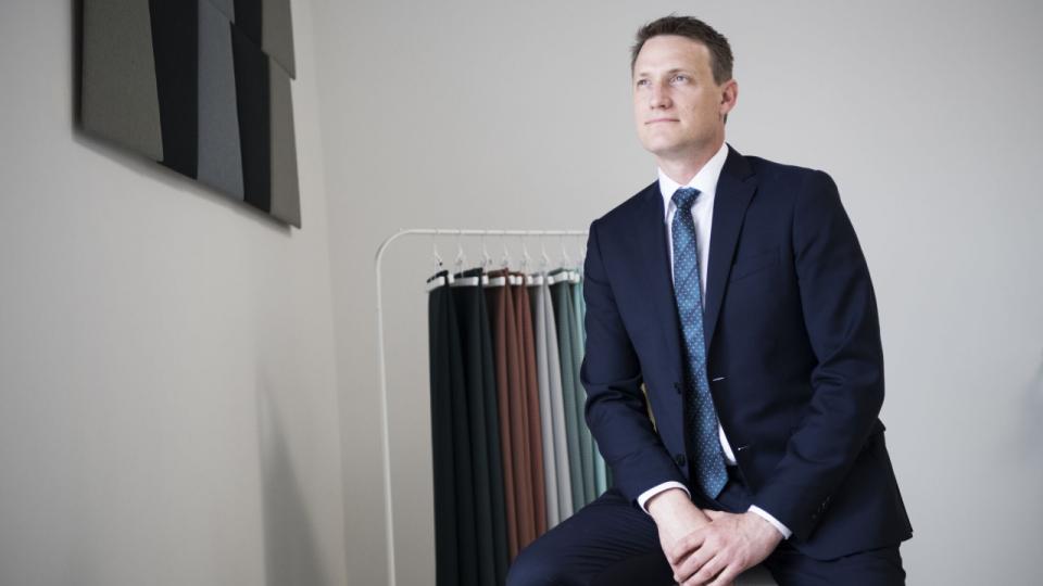 Anders Hedegaard Petersen, der er adm. direktør i møbelstofproducenten Gabriel, har svært ved at forudse udviklingen i markedet. Spørg markant klogere folk end mig, siger han. Arkivfoto: Tycho Gregers/Ritzau Scanpix