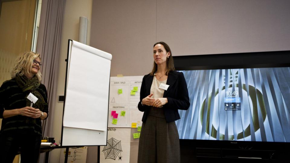 Som leder er det vigtigt, at du kan ”stå op på ølkassen” og udtrykke dig i ord og billeder, når situationen kræver det. Her er det Anne Sophie Sehested Münster, stifter af virksomheden Inspired Beyond BabiesArkivfoto: Peter-Emil Witt