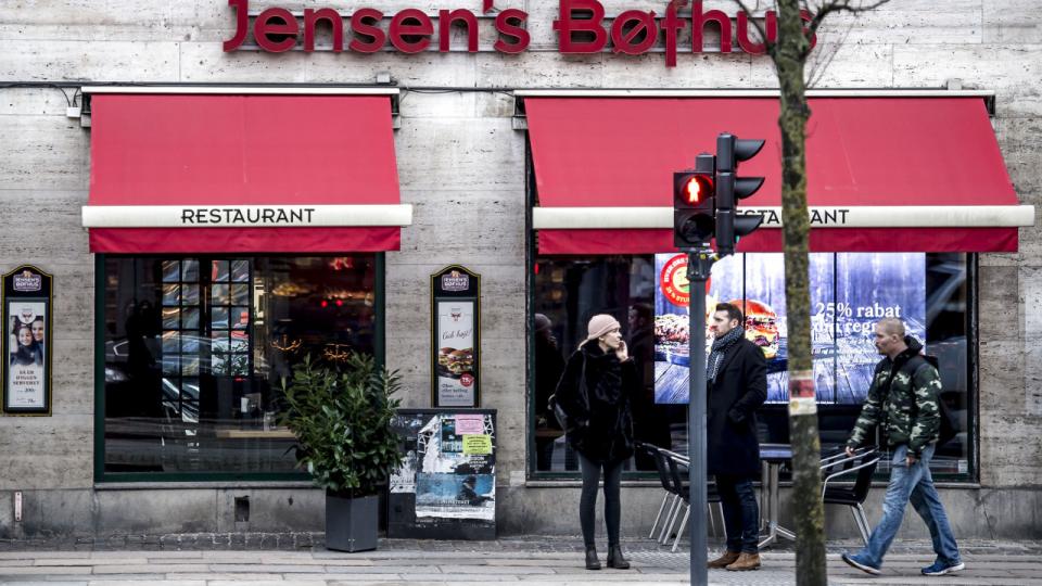 Jensens Bøfhus går ud af 2020 med et tocifret millionbeløb. Nedgangen forventes at fortsætte i 2021. Arkivfoto: Mads Claus Rasmussen/Ritzau Scanpix