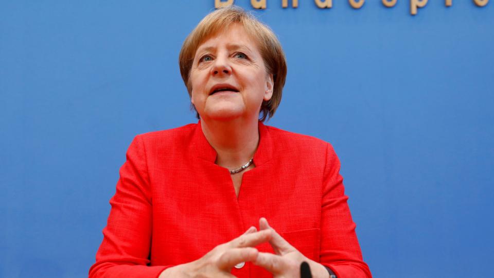 Efter 16 år med Angela Merkel på kanslerposten kigger Tyskland og dermed også Danmark ind i en mere usikker fremtid. Arkivfoto: Michele Tantussi/Reuters/Ritzau Scanpix