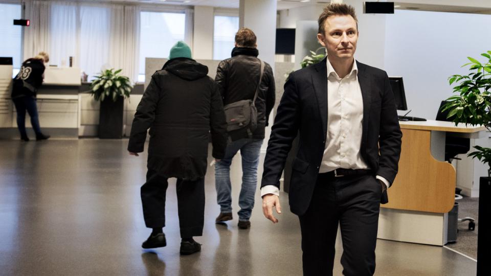Mads Skovlund, privatkundedirektør i Nordea Danmark, mener, at inkassofirmaer er bedre til at inddrive gæld end banker er. Arkivfoto: Linda Kastrup/Ritzau Scanpix