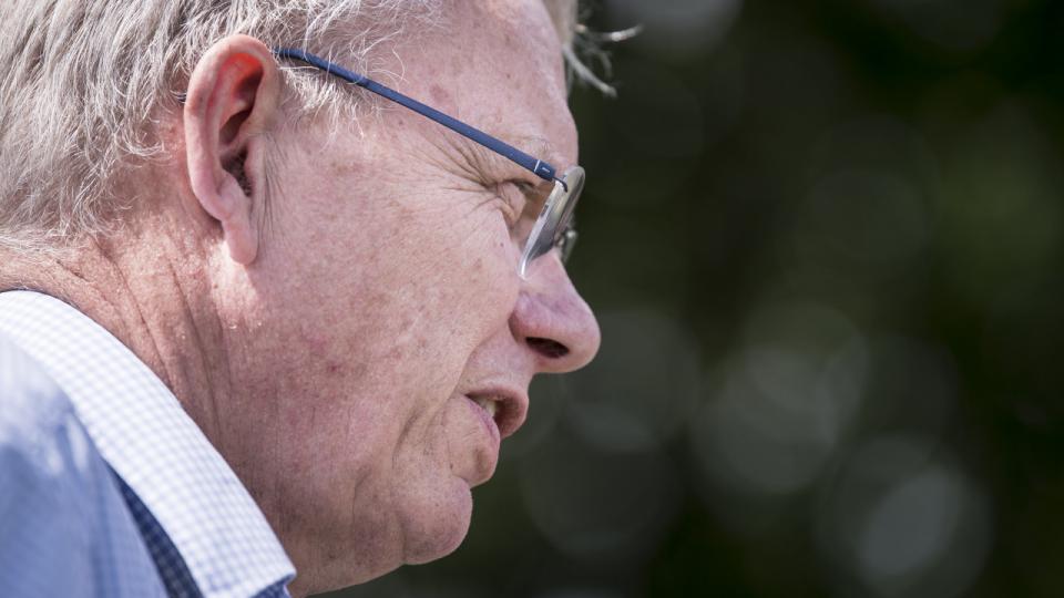 Landbrug & Fødevarers formand Martin Merrild er testet coronapositiv, og hans minkfarm er også ramt af den omfattende smitte, som frygtes at betyde aflivning af 7 mio. raske og syge dyr. Arkivfoto: Mads Claus Rasmussen/Ritzau Scanpix