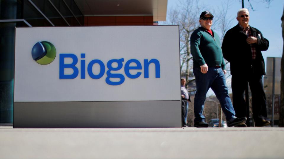 Markedsværdien af det amerikanske medicinalfirma Biogen steg med 87,8 mia. kr. onsdag. Arkivfoto: Brian Snyder/Reuters/Ritzau Scanpix