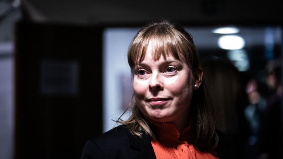 Regeringen og dens støttepartier har indgået en aftale om en ny blankmedieordning. Her kulturminister Joy Mogensen (S). Arkivfoto: Emil Helms/Ritzau Scanpix