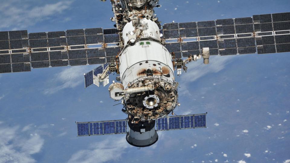 Selskabet Rovsing, der præsenterer årsregnskab fredag, udvikler produkter til rumfartsindustrien. På billedet ses den internationale rumstation ISS. Arkivfoto: Handout ./Reuters/Ritzau Scanpix