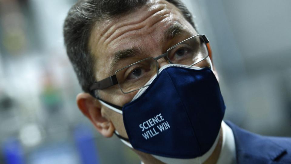 Albert Bourla, adm. direktør, Pfizer, er sikker på, han nu har en effektiv pille mod covid-19. Arkivfoto: Brendan Smialowski/AFP/Ritzau Scanpix