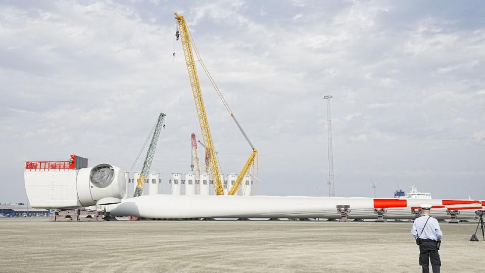 I Esbjerg produceres naceller af Siemens Gamesa, og samtidig er Esbjerg en af de vigtigste udskibningshavne for vindmøller i Europa. 
Arkivfoto: Bo Amstrup/Ritzau Scanpix
