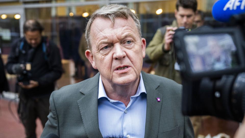 Lars Løkke Rasmussen fra Moderaterne stemte på Nyboder Skole i København. Foto: Martin Sylvest/ Ritzau Scanpix 2022