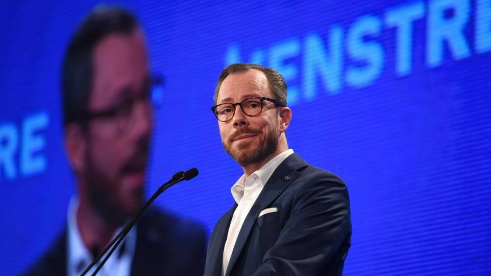 Før Venstre kan gå i regering med Socialdemokratiet, vil Jakob Ellemann-Jensen (V) teste reformviljen hos Mette Frederiksen (S), siger han fra talerstolen til Venstres landsmøde. Foto: Ernst Van Norde/Ritzau Scanpix