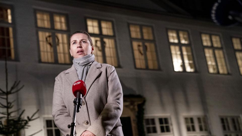 “På torsdag præsenterer vi Danmarks nye regering, som består af Socialdemokratiet, Venstre og Moderaterne,” siger Mette Frederiksen. Foto: Liselotte Sabroe/Ritzau Scanpix