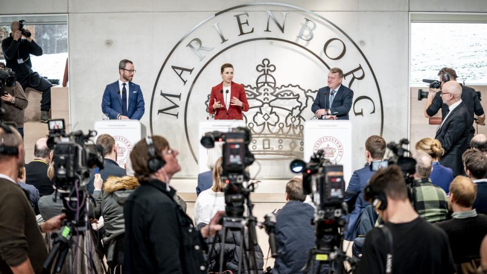 “Arne Plus”-modellen blev omtalt, da regeringsgrundlaget blev præsenteret i december 2022. Foto: Mads Claus Rasmussen/Ritzau Scanpix