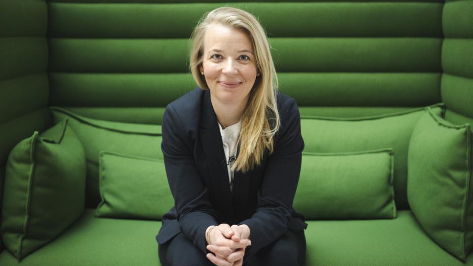 Sine Linderstrøm er chef for iværksætteri samt smv-området i DI. Hun efterlyser større armbevægelser i regeringen på iværksætterområdet. Foto: Arthur Cammelbeeck, Ritzau/Scanpix
