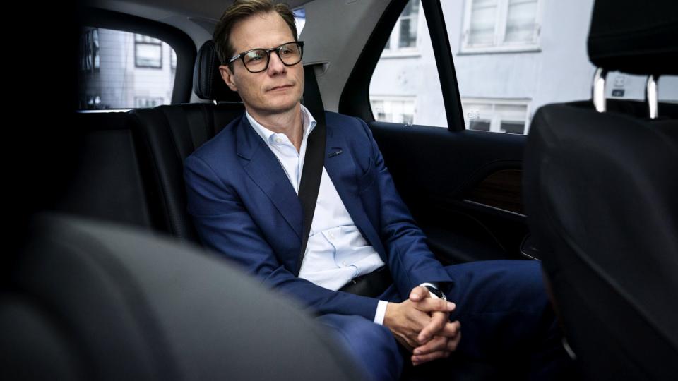 Carsten Egeriis, adm. direktør i Danske Bank, har fremlagt bankens nye strategi “Forward ‘28”, som skal skabe ny vækst i banken, og som er et forsøg på at lægge årene med hvidvask og gældsinddrivelse bag sig. Arkivfoto: Niels Ahlmann Olesen/Ritzau Scanpix
